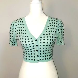 Retro-Inspired Crop Cardigan